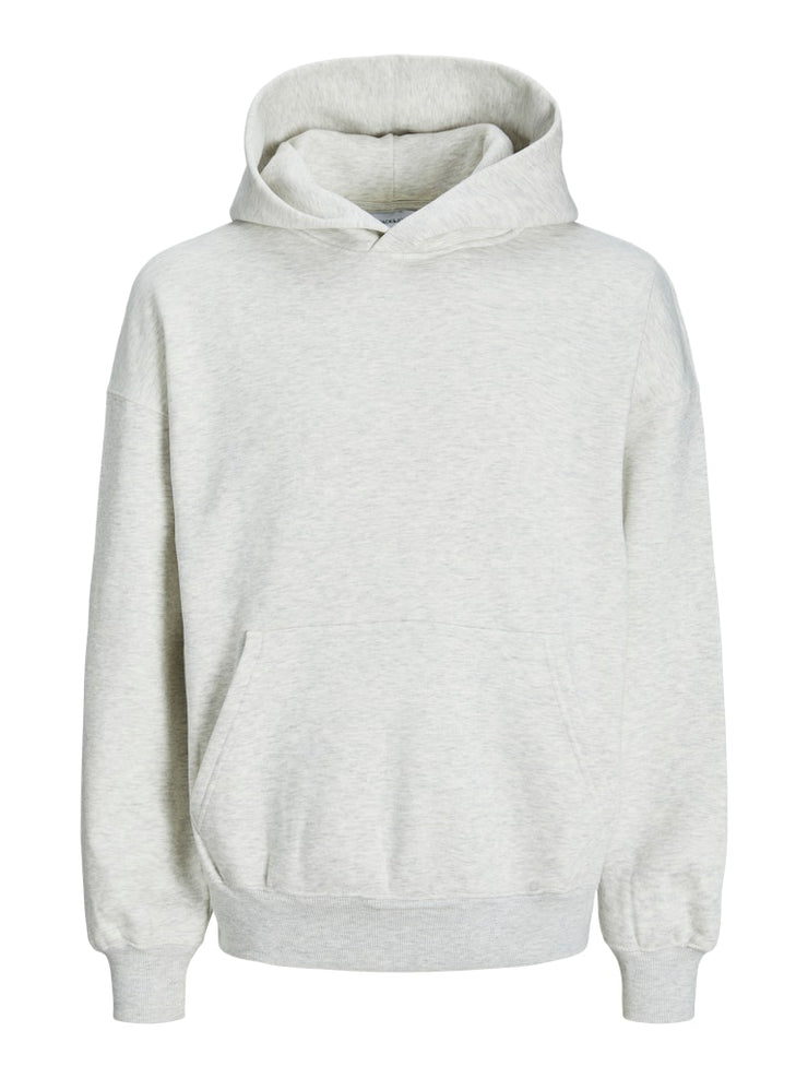 Jack & Jones – Loose Fit – White Melange – JJEURBAN EDGE Sweat Hoodie
