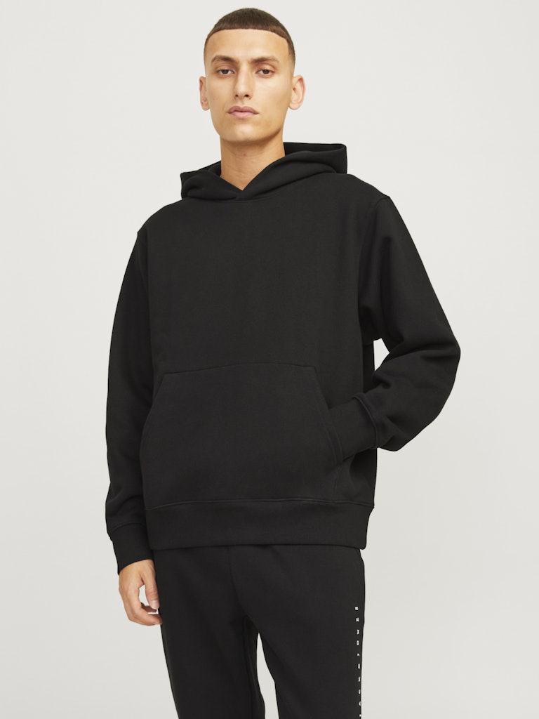 Jack &amp; Jones – Loose Fit – Black – JJEURBAN EDGE Sweat Hoodie