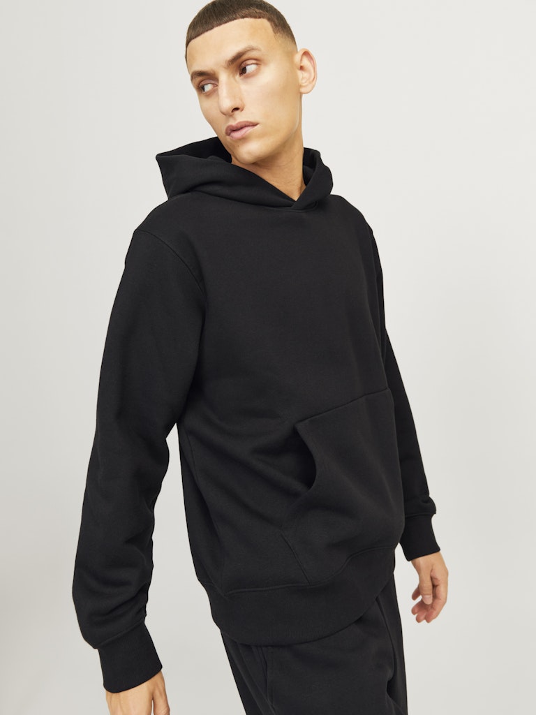 Jack &amp; Jones – Loose Fit – Black – JJEURBAN EDGE Sweat Hoodie