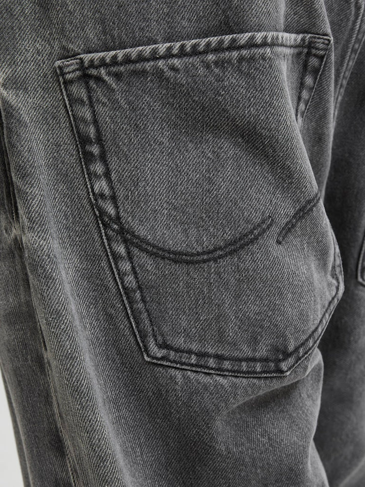 Jack & Jones – Loose Fit – Black Sand – JJIEDDIE JJORIGINAL SBD 766 Jeans