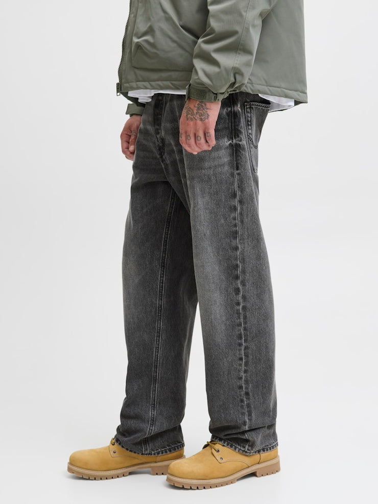 Jack & Jones – Loose Fit – Black Sand – JJIEDDIE JJORIGINAL SBD 766 Jeans