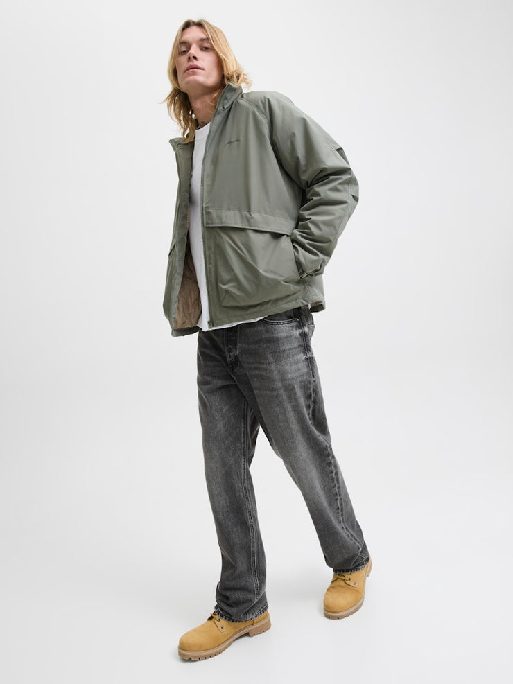 Jack & Jones – Loose Fit – Black Sand – JJIEDDIE JJORIGINAL SBD 766 Jeans