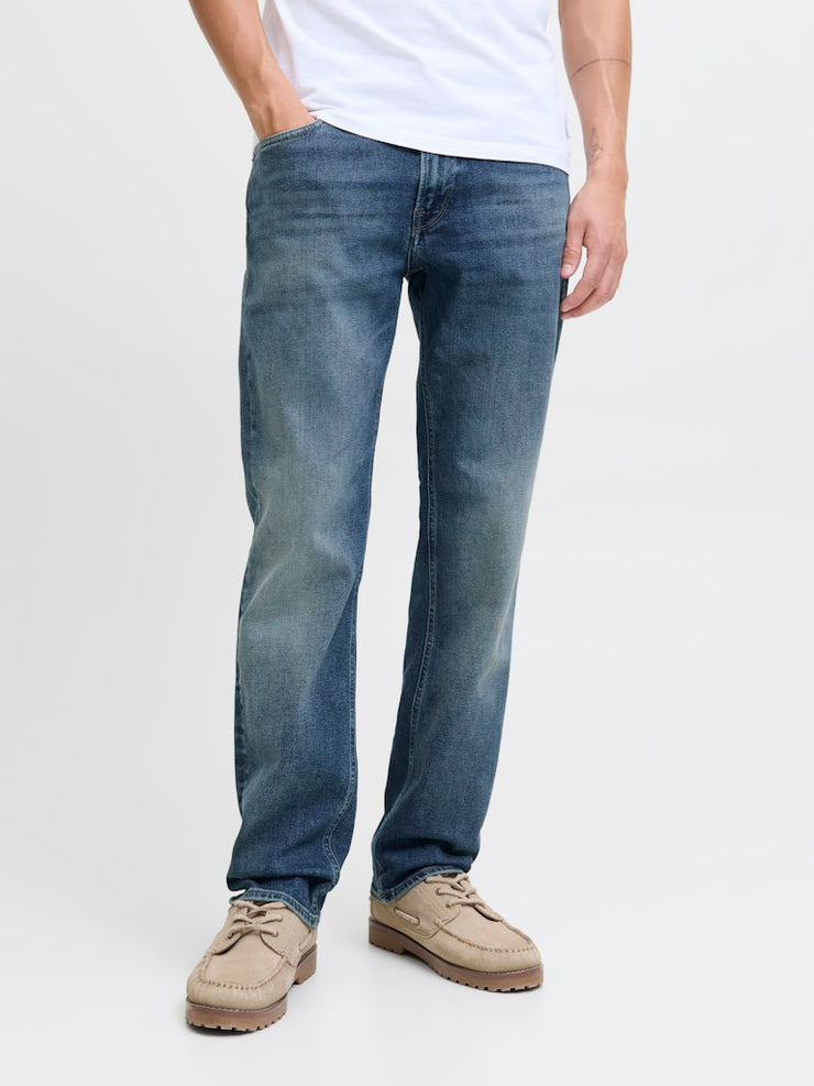 Jack & Jones – Regular Fit – Blue Denim – JJIClark Original Jeans