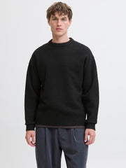 Jack & Jones – Relaxed Fit – Black – Knitted Pullover