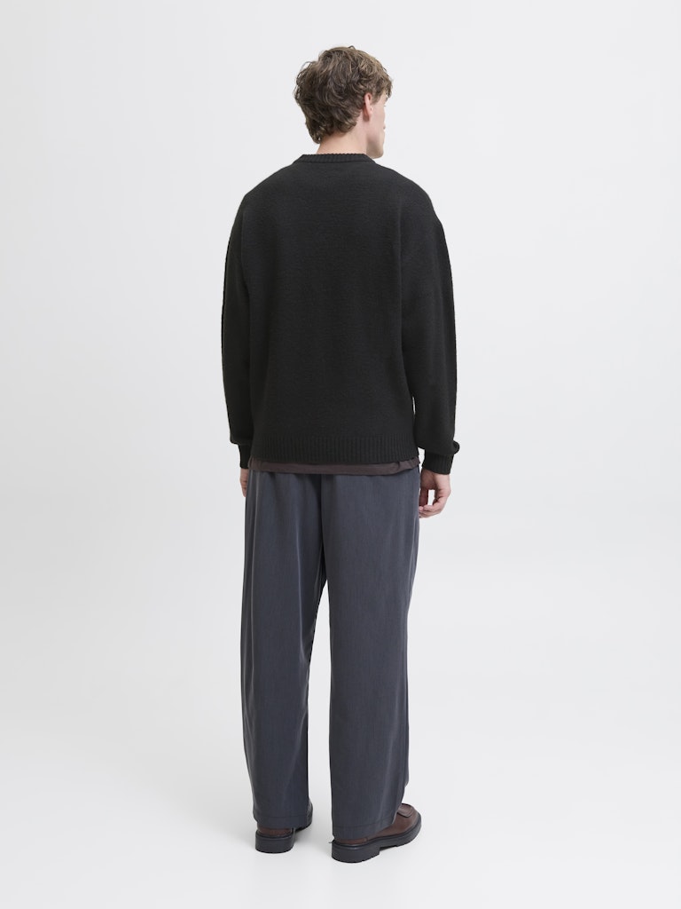 Jack &amp; Jones – Relaxed Fit – Black – Knitted Pullover