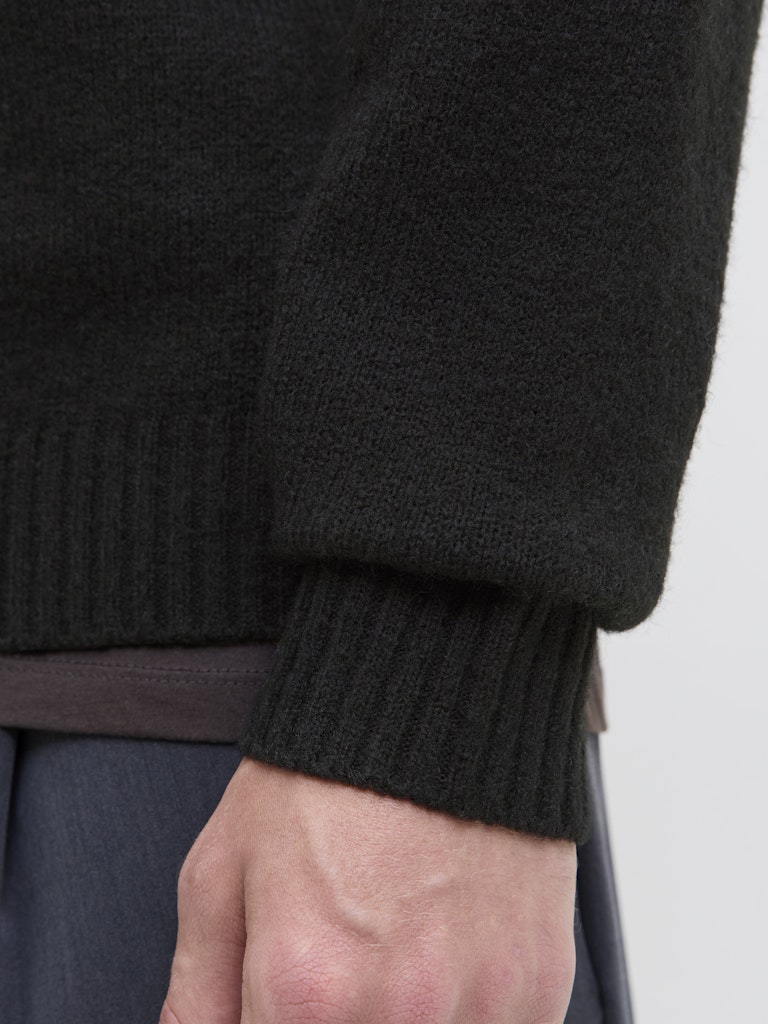 Jack &amp; Jones – Relaxed Fit – Black – Knitted Pullover