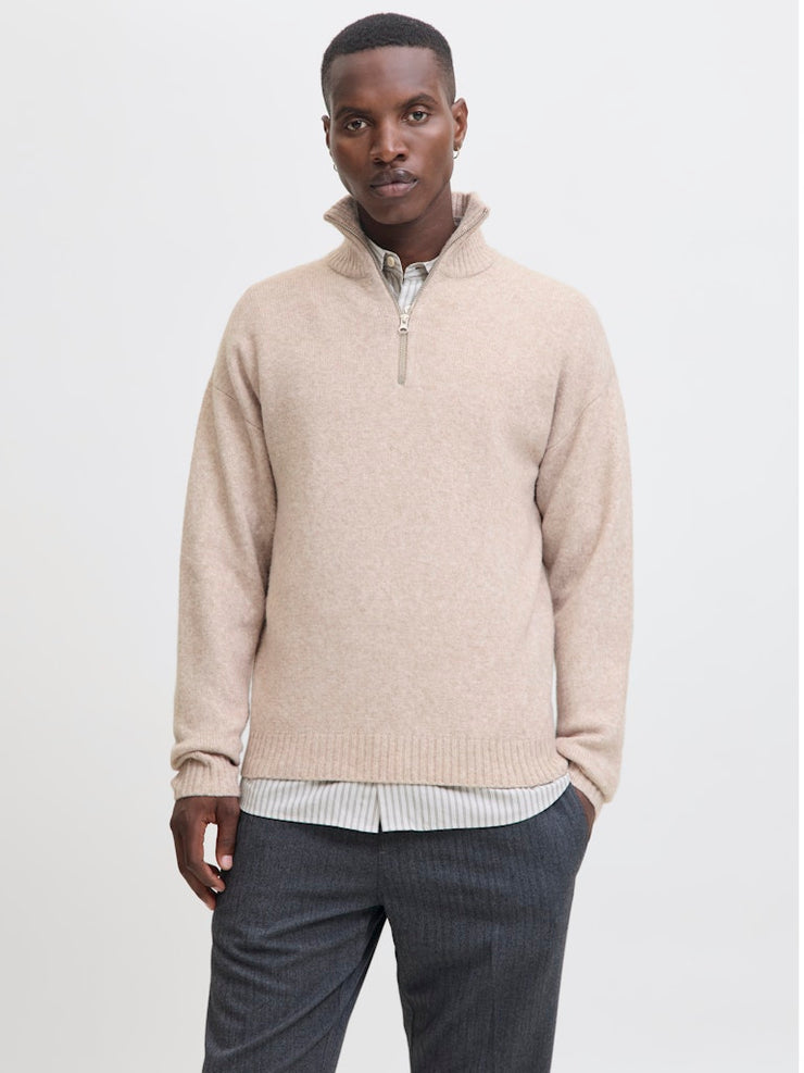 Jack & Jones – Relaxed Fit – Atmosphere – Knitted Half-Zip Pullover