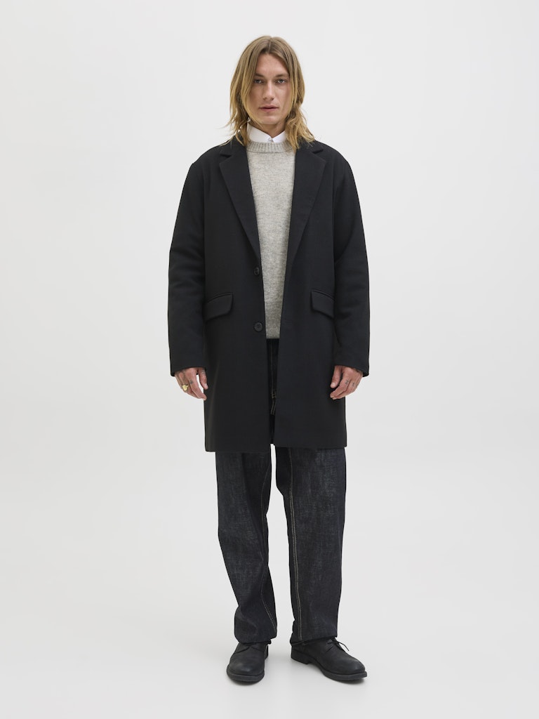 Jack &amp; Jones – Relaxed Fit – Light Grey Melange – Knitted Pullover