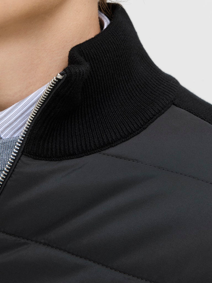 Jack & Jones – Regular Fit – Black – JJEPERFECT Knit Hybrid Cardigan