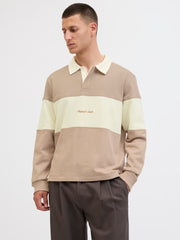 Jack & Jones – Relaxed Fit – Mocha Meringue – Polo Sweatshirt