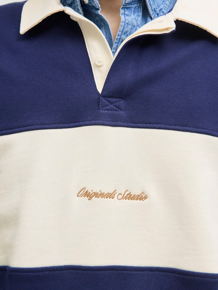 Jack & Jones – Relaxed Fit – Ocean Cavern – Polo Sweatshirt