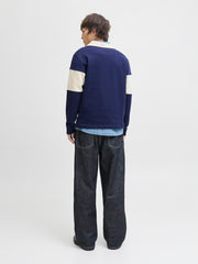 Jack & Jones – Relaxed Fit – Ocean Cavern – Polo Sweatshirt