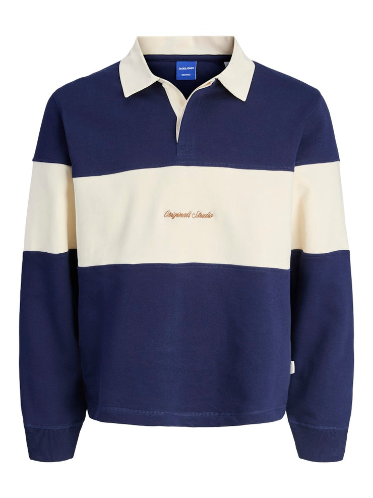 Jack & Jones – Relaxed Fit – Ocean Cavern – Polo Sweatshirt