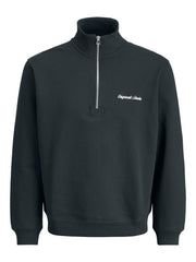 Jack & Jones – Relaxed Fit – Forest River – High Neck Zip Sweatshirt