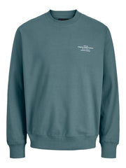 Jack & Jones – Relaxed Fit – Goblin Blue – Branding Crew Neck Sweatshirt