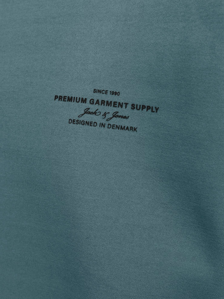 Jack & Jones – Relaxed Fit – Goblin Blue – Branding Crew Neck Sweatshirt