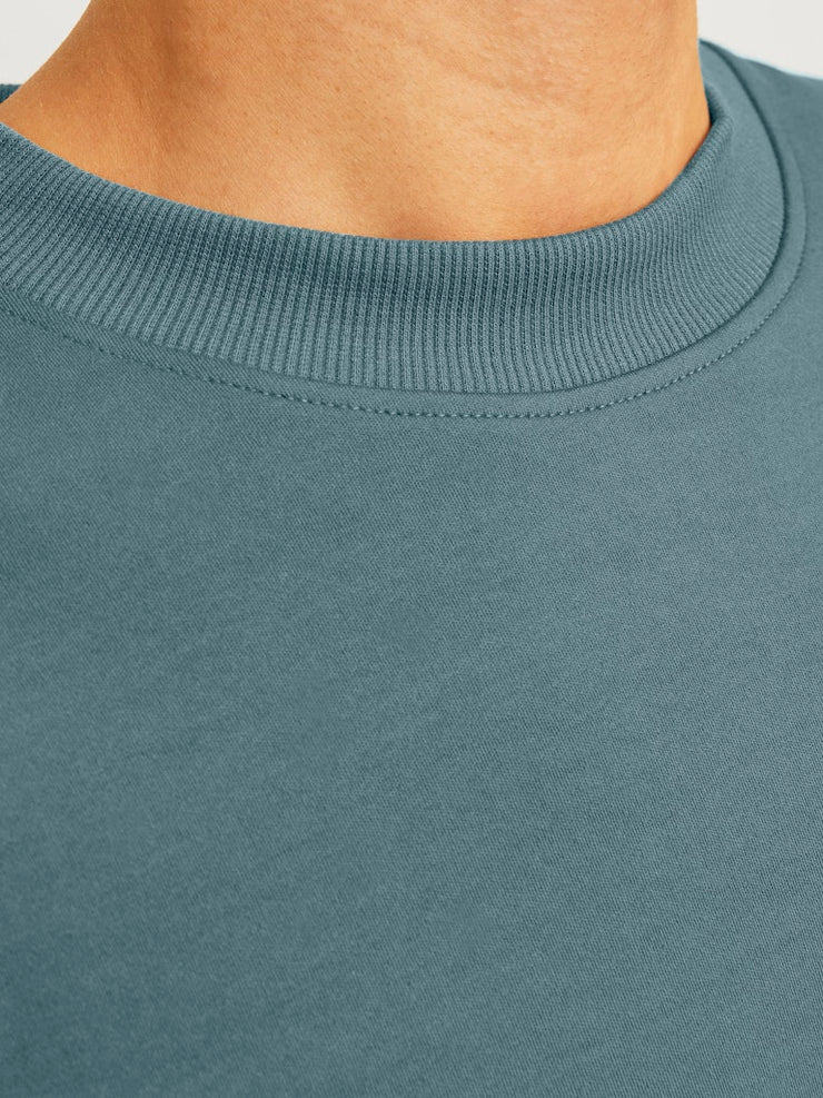 Jack & Jones – Relaxed Fit – Goblin Blue – Branding Crew Neck Sweatshirt