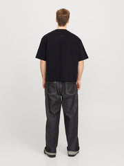 Jack & Jones – Oversize Cropped Fit – Black – JCOBLANKS Heavy Tee