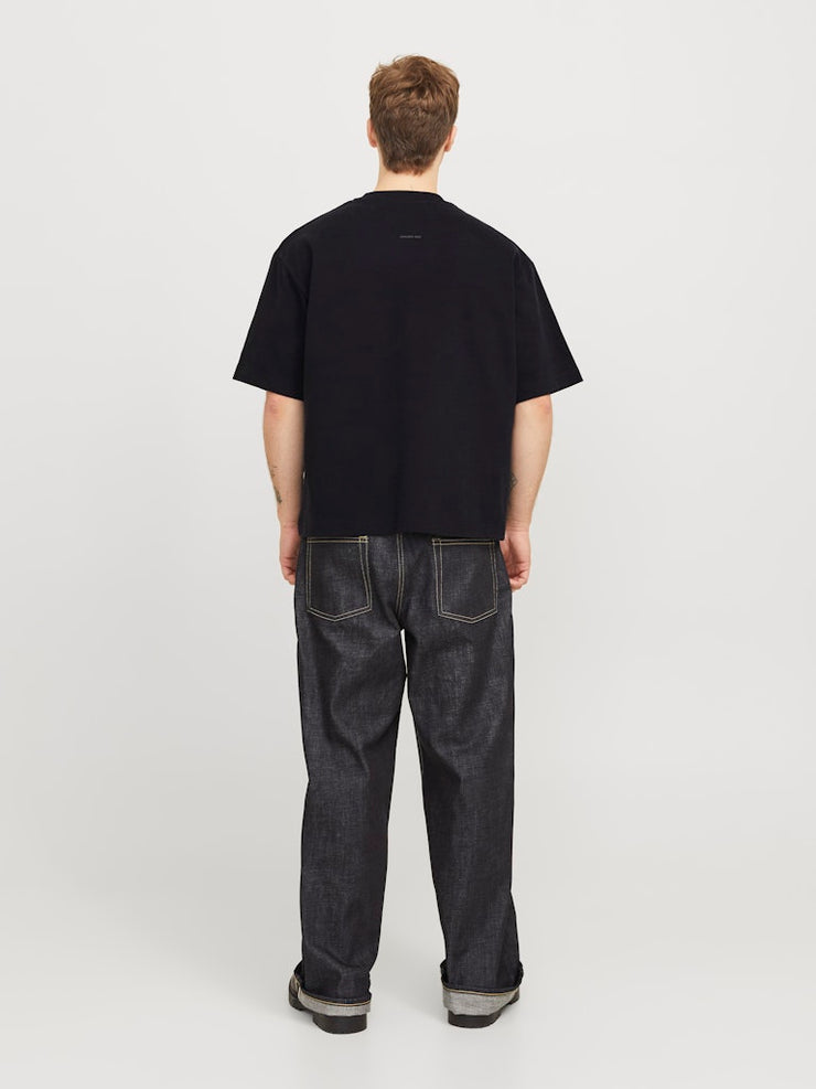 Jack & Jones – Oversize Cropped Fit – Black – JCOBLANKS Heavy Tee