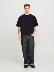 Jack & Jones – Oversize Cropped Fit – Black – JCOBLANKS Heavy Tee