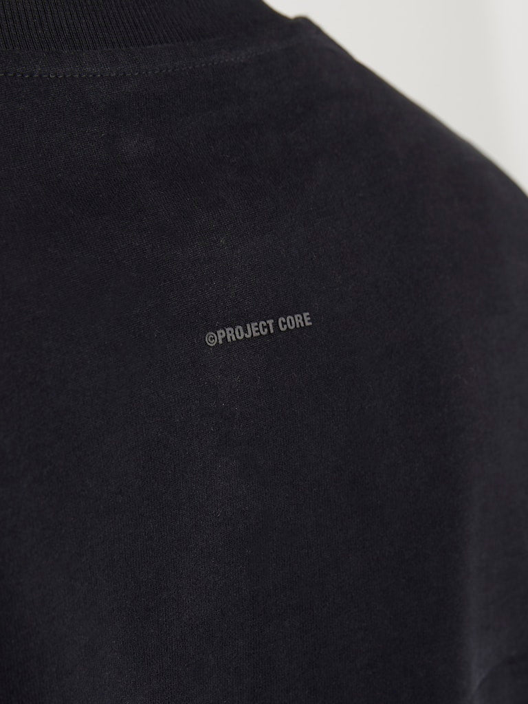 Jack &amp; Jones – Oversize Cropped Fit – Black – JCOBLANKS Heavy Tee