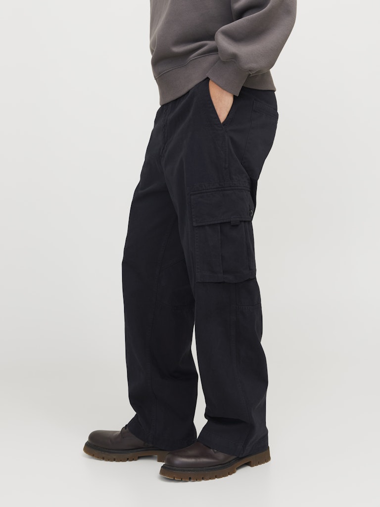 Bill Atlas Wide Leg Cargo Pants – Black