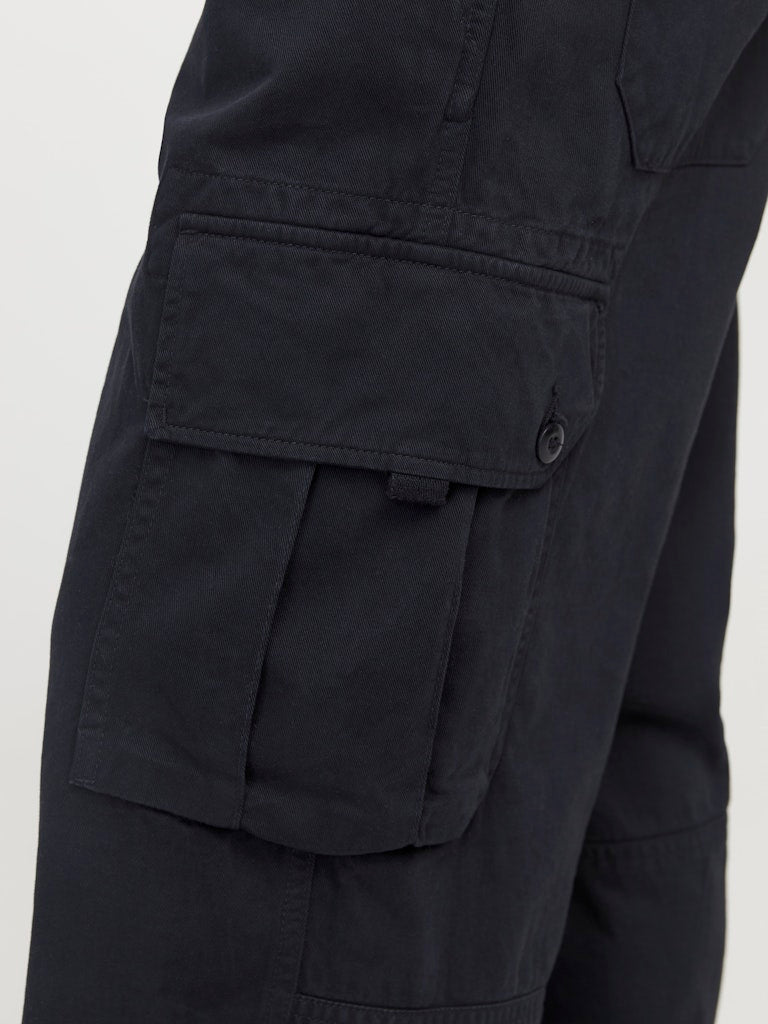 Bill Atlas Wide Leg Cargo Pants – Black