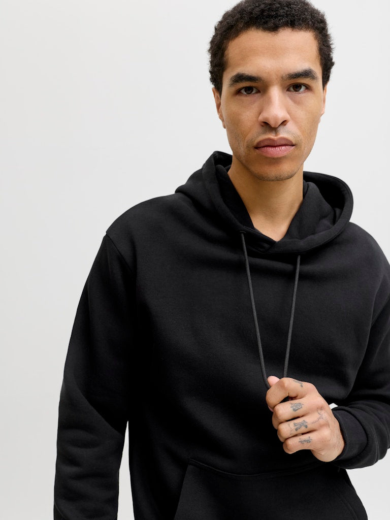 Jack &amp; Jones – Bradley – Relaxed Fit – Black – Hoodie