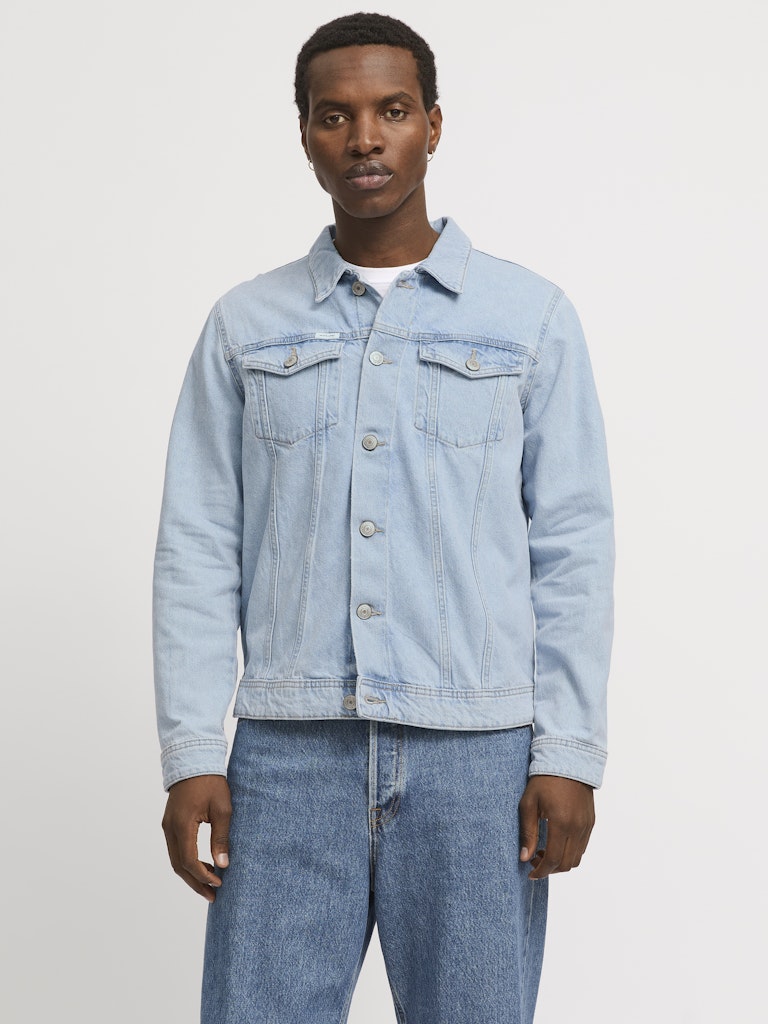 Jack &amp; Jones Regular Fit Blue Denim Cotton Blend Jacket