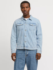 Jack & Jones Regular Fit Blue Denim Cotton Blend Jacket