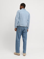Jack & Jones Regular Fit Blue Denim Cotton Blend Jacket