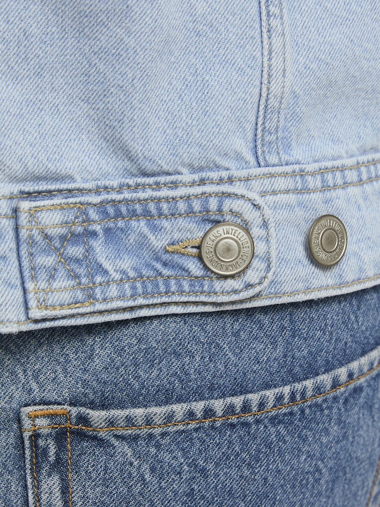 Jack &amp; Jones Regular Fit Blue Denim Cotton Blend Jacket