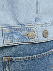 Jack & Jones Regular Fit Blue Denim Cotton Blend Jacket