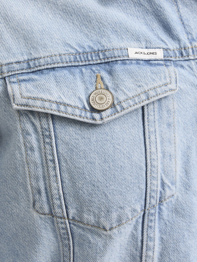 Jack &amp; Jones Regular Fit Blue Denim Cotton Blend Jacket