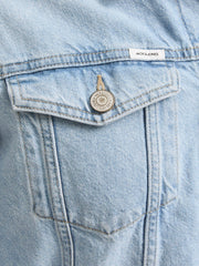 Jack & Jones Regular Fit Blue Denim Cotton Blend Jacket