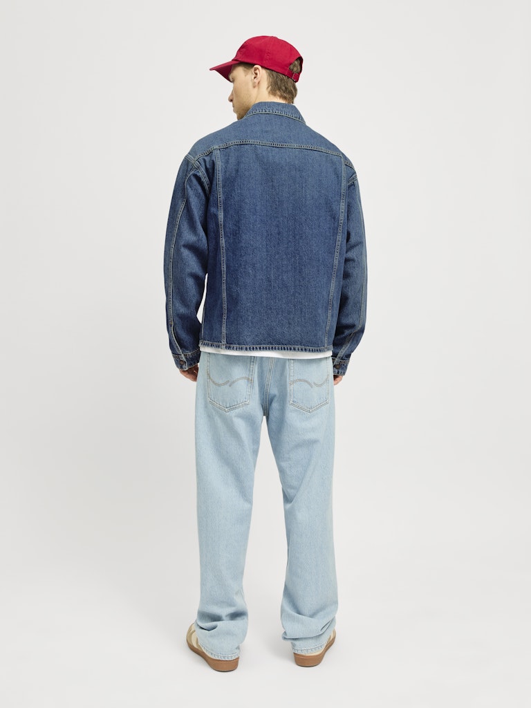 Jack &amp; Jones – Chase – Loose Fit – Blue Denim – Overshirt