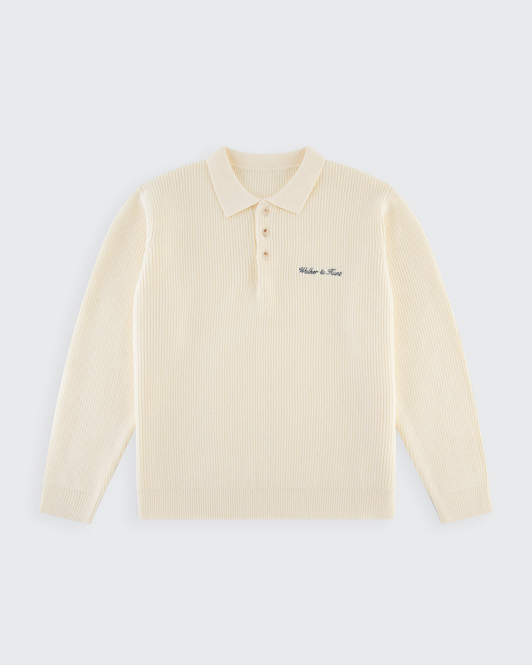 Walker &amp; Hunt – Cream - Lando Rugby Knit