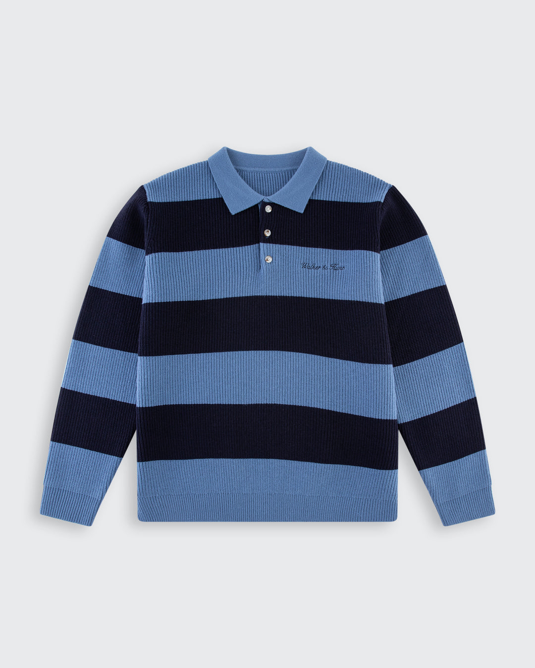 Walker &amp; Hunt – Steel and Navy - Lando Knit