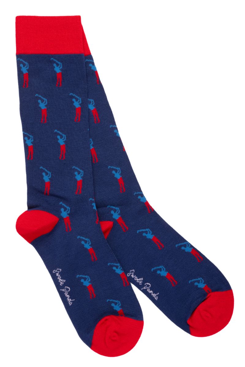 Swole Panda – Golfer Pattern – Bamboo Socks
