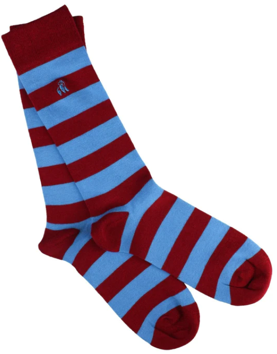 Swole Panda Striped Bamboo Socks