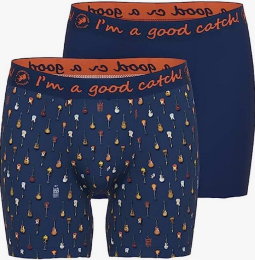 A Fish Named Fred 2 Pack Guitar Boxer Briefs
