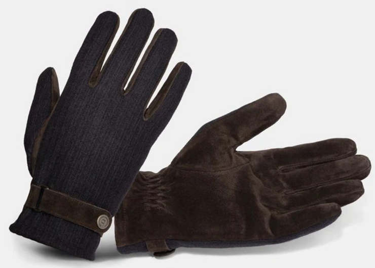 Bugatti Leather Knit Gloves