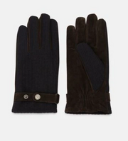 Bugatti Leather Knit Gloves