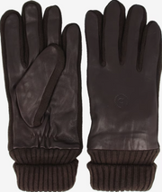 Bugatti Leather Knit Gloves