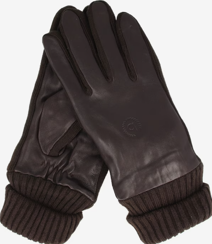 Bugatti Leather Knit Gloves