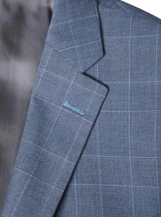 Daniel Grahame – Tapered Fit – Sky Blue – Dale Checked Suit Jacket