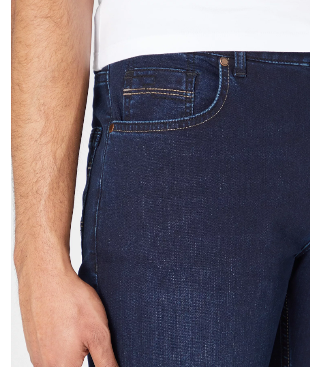 Remus Uomo Straight Leg Navy Rogan Jeans