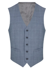 Daniel Grahame - Tapered Fit - Sky Blue - Dale Waistcoat