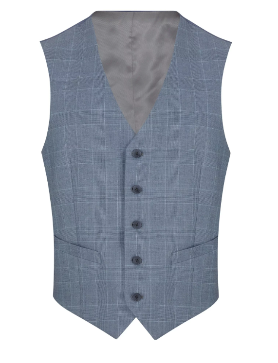 Daniel Grahame - Tapered Fit - Sky Blue - Dale Waistcoat