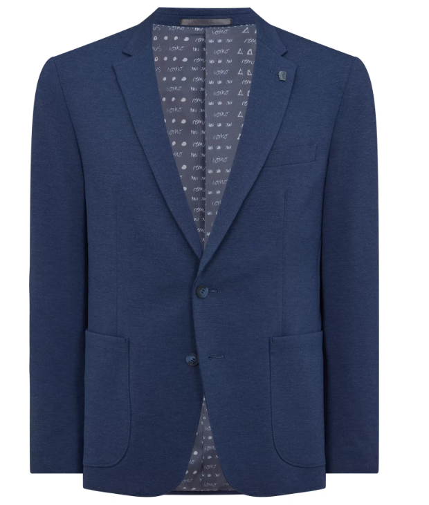 Remus Uomo – Slim Fit – Blue – Napoli Jersey Jacket